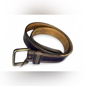 ✨🥳 L.L Bean Brown Genuine Leather Belt Men’s Size 38 - OFMH4 - Vendor No: 12056